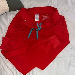 Red figs scrub joggers